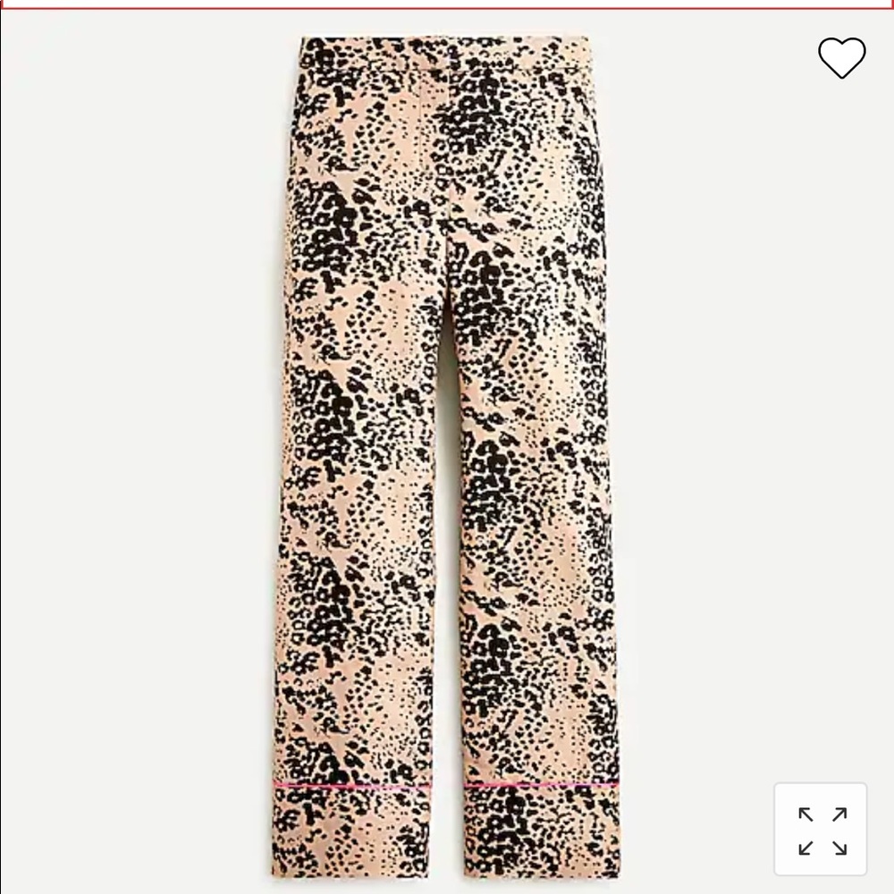 J.Crew High-rise Peyton pant in leopard print